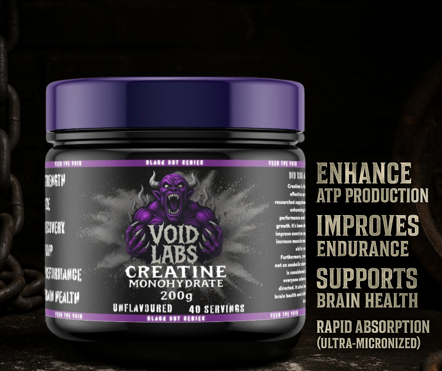 VOID LABS CREATINE MONOHYDRATE 40 servings