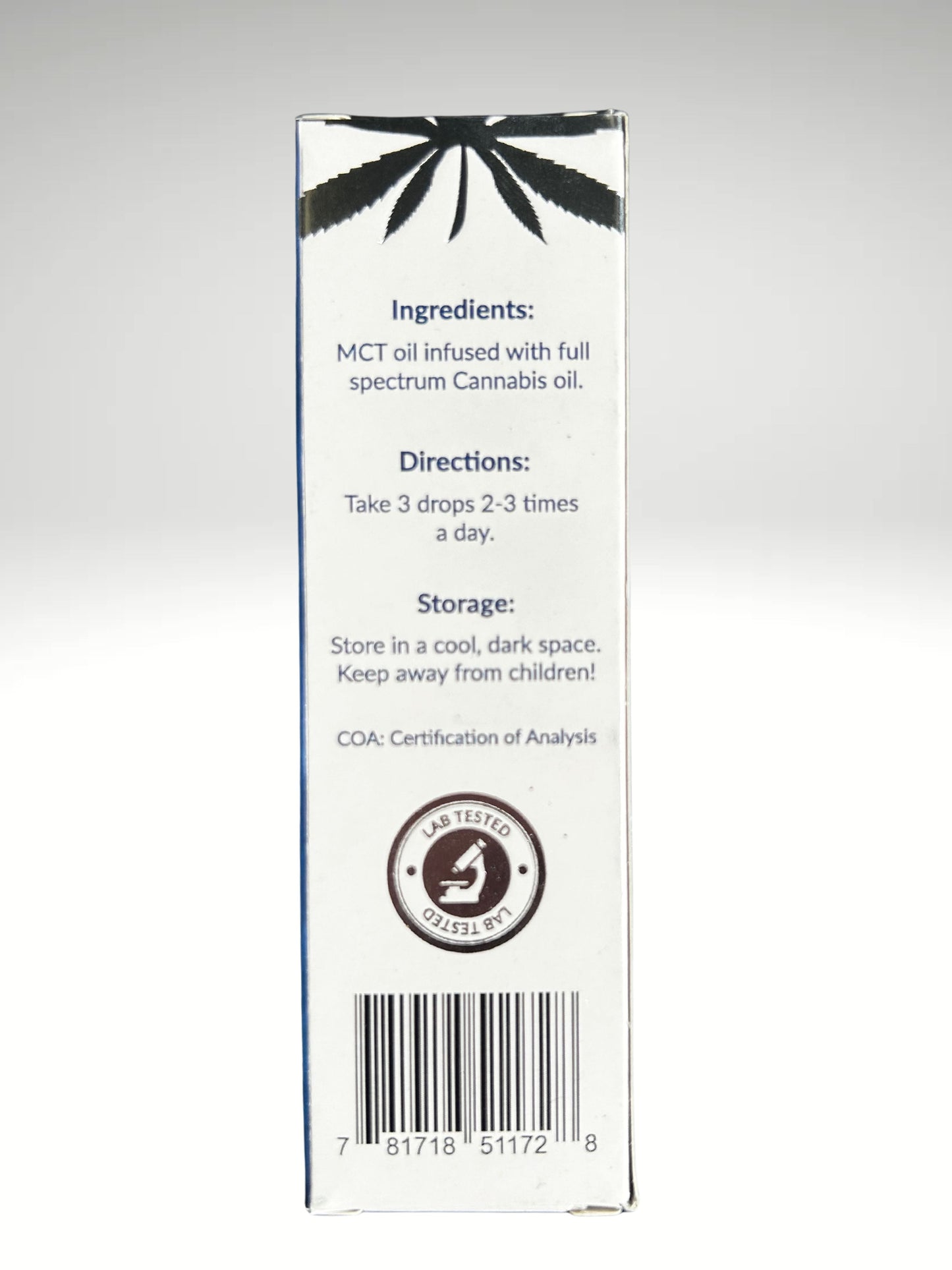 Full Spectrum Pharmaceutical Grade
600mg CBD Oil