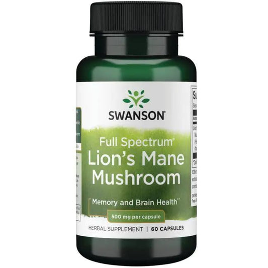 Swanson Full Spectrum Lion's Mane Mushroom 60 Capsules