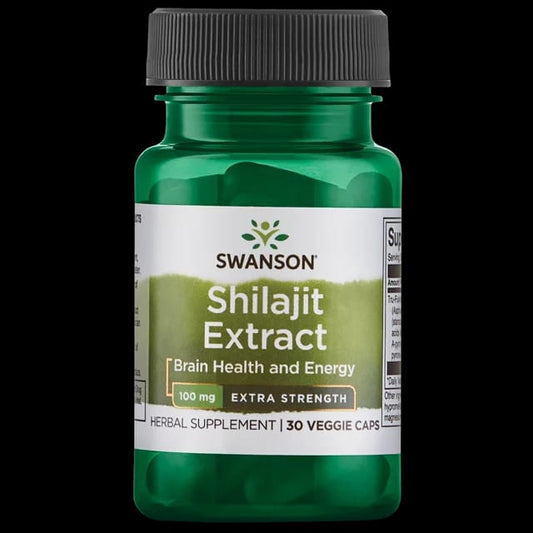 SWANSON Shilajit Extract - Extra Strength 30 Veggie Caps