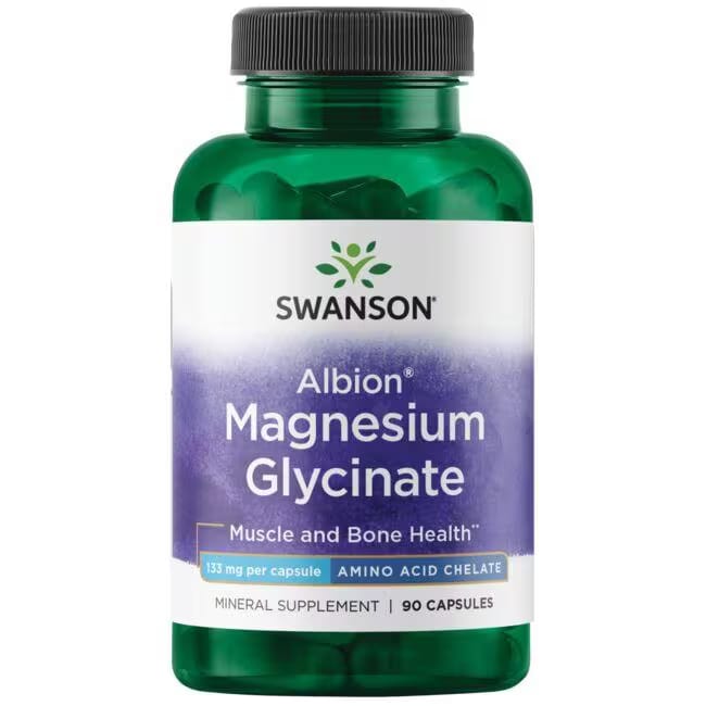 SWANSON Albion Magnesium Glycinate 90 Capsules
